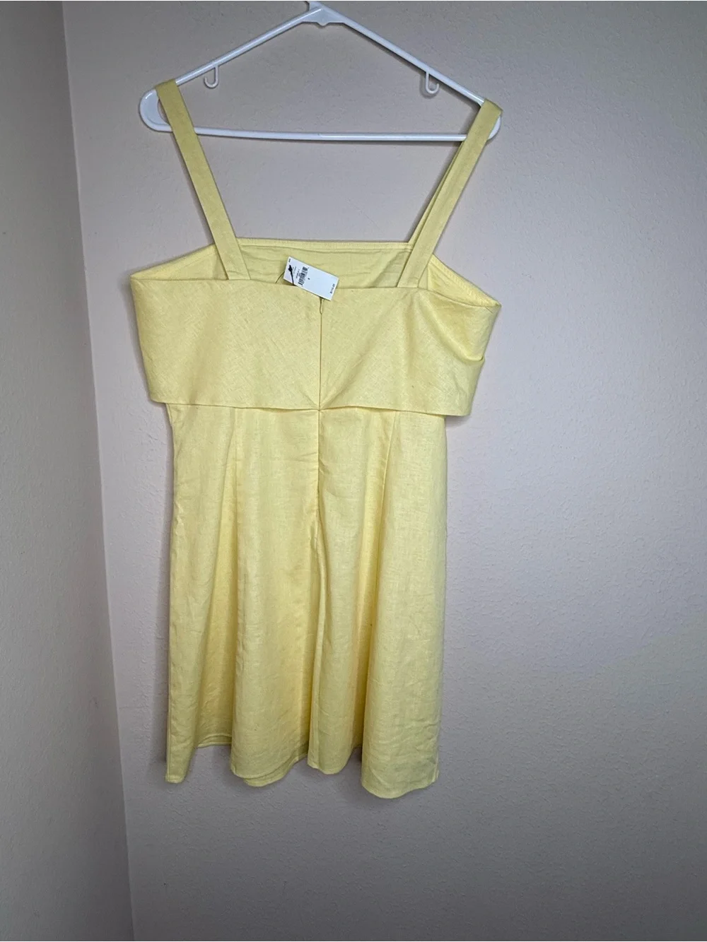 NWT Banana Republic Yellow Ruffle-Front Sundress - Picture 3 of 7